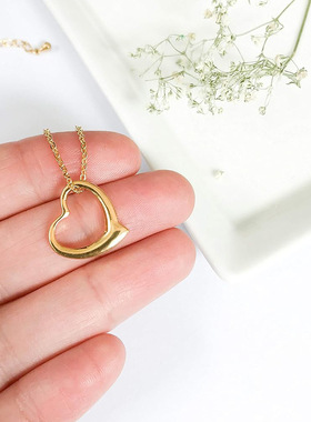 Love Heart Necklace Sweet Simple Daily Necklace French