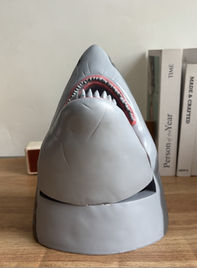 鲨鱼爆米花桶装饰摆件