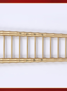 吉祥居李居明铜梯子摆件步步高升竹节梯铜云梯开乔迁搬家客厅装饰