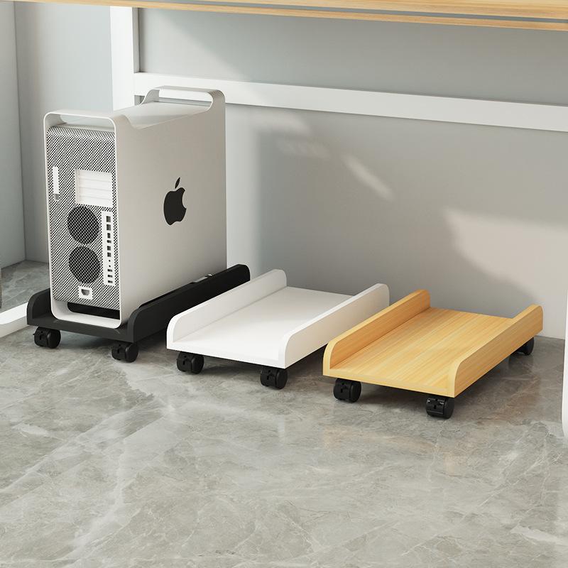 Desktop computer host bracket, under-table storage rack, mobile pulley chassis base, tray bracket, large trailer