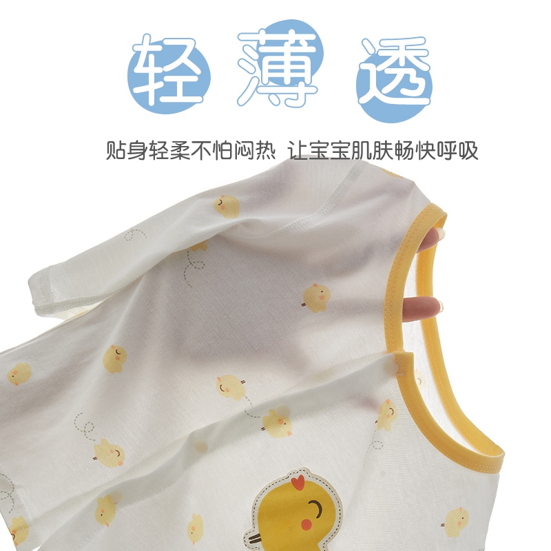 婴儿衣服夏季薄款分体套装6一12月宝宝空调服两件套a类夏装四个月 - 图0