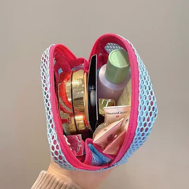 旅行旅游户外透明杂物收纳彩色豆腐包超轻网格包多功能耐用大容量 - 图2