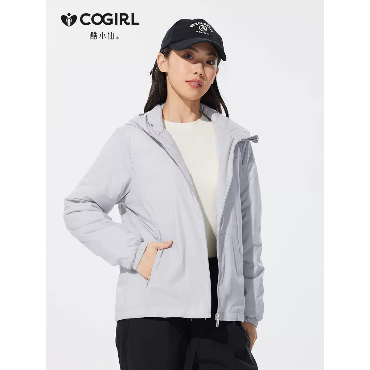 裤小仙冬季轻薄羽绒服软壳衣90白鸭绒外套酷小仙男女情侣款上衣 - 图2