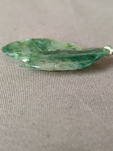 独山玉收藏级标本级冰底老天蓝料连年有余佩，冰冰润润，色翠色美 - 图2