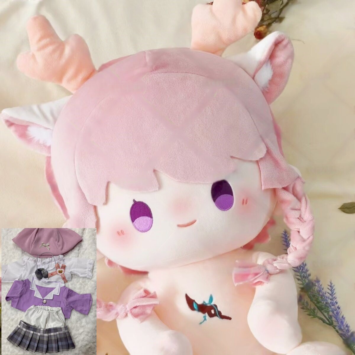 王者荣耀玩偶原创王者荣耀瑶属性40CM棉花娃娃高颜值毛绒玩偶公仔游戏周边同人