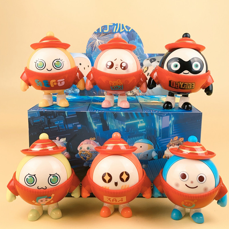 蛋仔派对盲盒蛋仔派对盲盒儿童玩具生日节日礼物蛋糕摆件喜羊羊与灰太狼手办