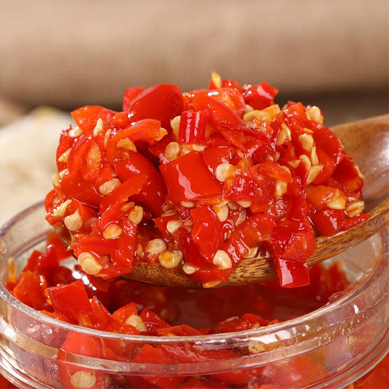 湘锦楼湖南农家手工自制朝天椒特辣剁椒酱大桶瓶装小米辣商用10斤,淘宝优惠券,粉丝福利购,淘宝优惠卷