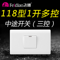 New J Fly Sculpture 118 Type Open Multi Control Midway Triple Control Switch Triple Switch Double double cut Home Single open panel