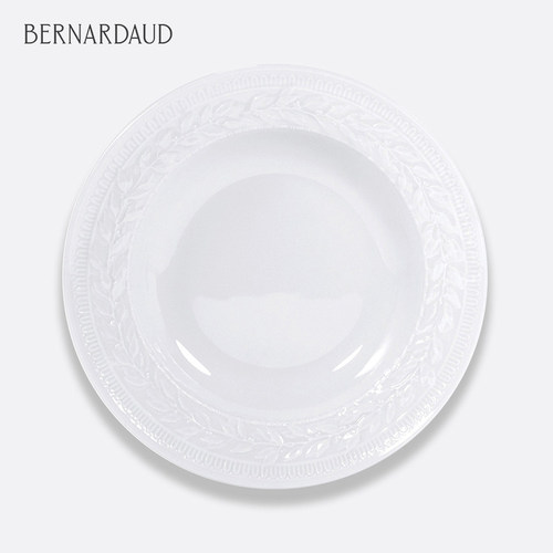 法国柏图 BERNARDAUD 卢浮系列纯白浮雕餐盘家用简约平盘汤盘餐具 - 图3