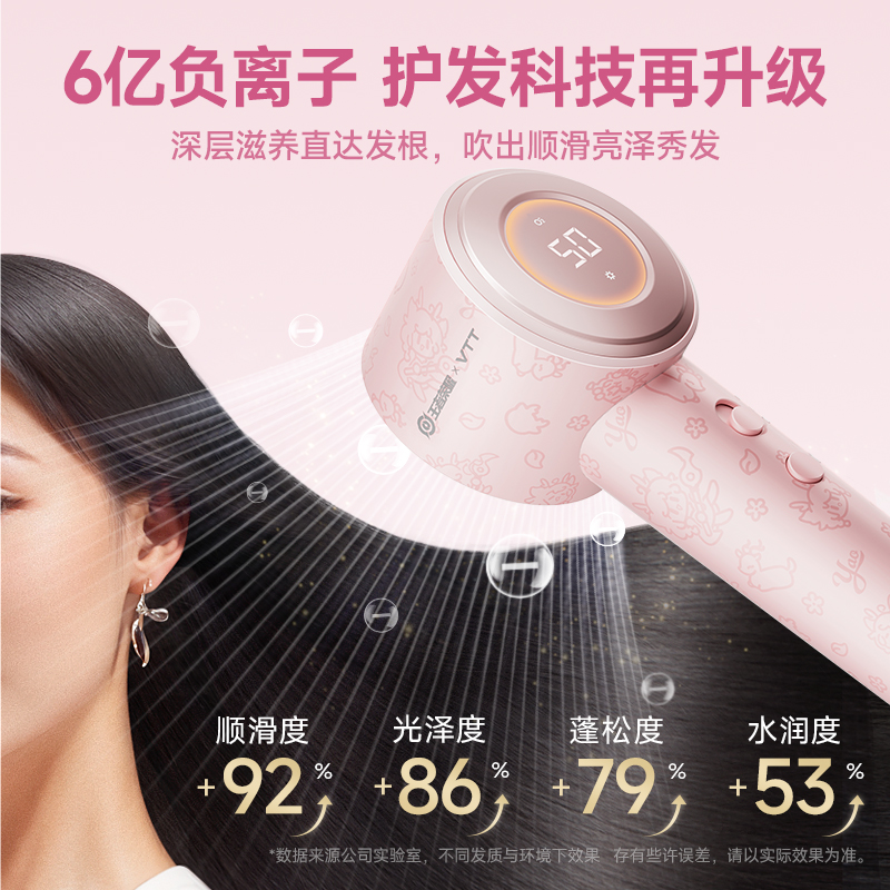 [王者荣耀官方授权]VTT高速吹风机家用负离子护发静音速干电吹风