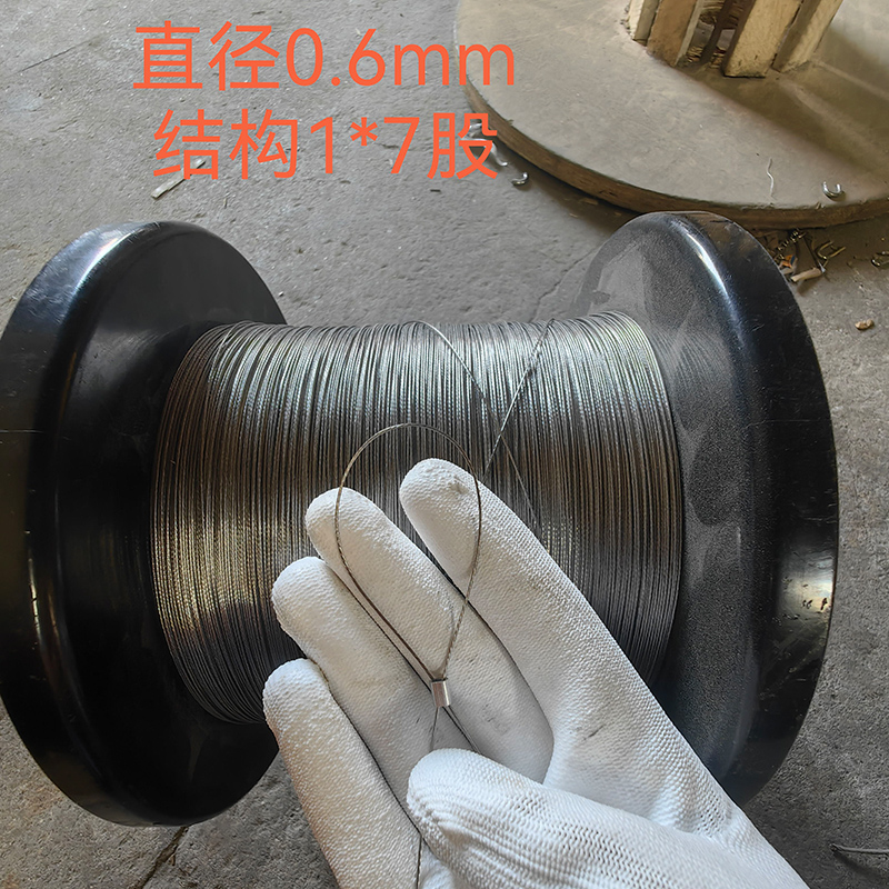 直径0.3mm-4mm304不锈钢钢丝绳细软钢丝线吊绳拉线绳晾衣架钢丝绳 - 图1