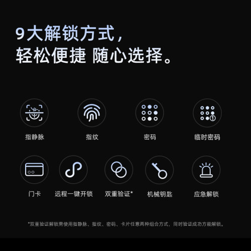 凯迪仕Z7ProV2/Q9VP/Z1ProV2指静脉指纹智能锁密码锁猫眼可视对讲 - 图0