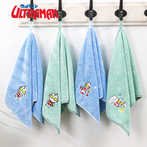 Ottman children wash their face small towels soft and absorb water without dropping Mao Kindergarten baby boy Home Hanging face towels