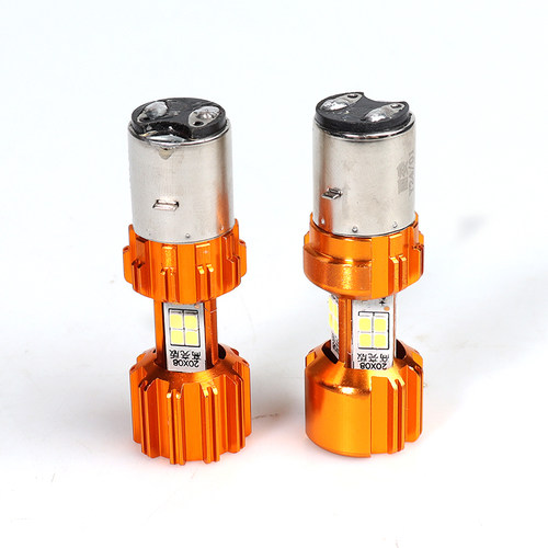 电动车灯泡led强光摩托车大灯超亮前大灯12V48V80V内置前灯双爪灯 - 图3