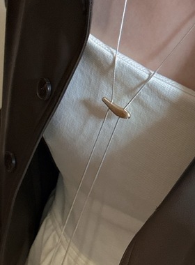 嘉兴银家s925纯银韩版小众设计松本奈惠同款毛衣链韩国风哑光项链