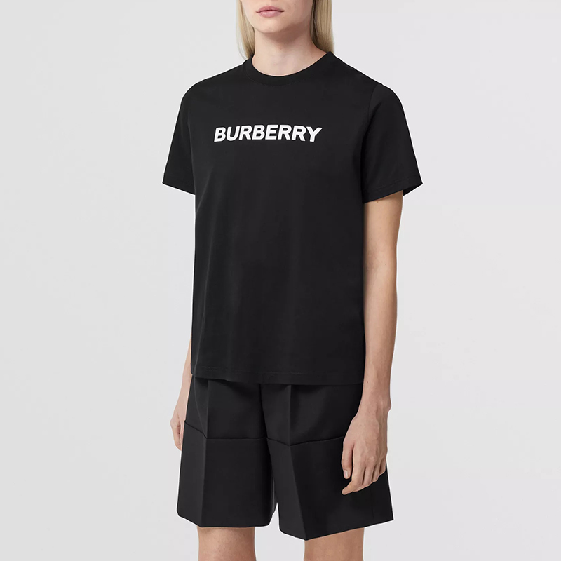 博柏利 BURBERRY 女士棉质圆领短袖女装T恤 8055251