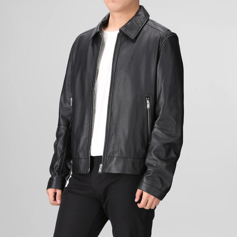 Hugo Boss 男士black系列皮衣皮夹克上衣外套 50543214,淘宝优惠券,粉丝福利购,淘宝优惠卷