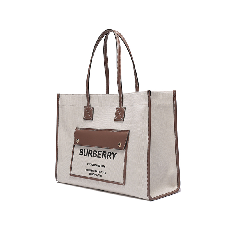 博柏利BURBERRY  女士中号芙蕾雅托特包手提包 80441291 - 图3