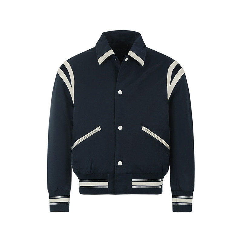 EA阿玛尼 男士LOGO刺绣短款夹棉夹克棉服上衣外套 6R1BZ2 1NZOZ - 图2