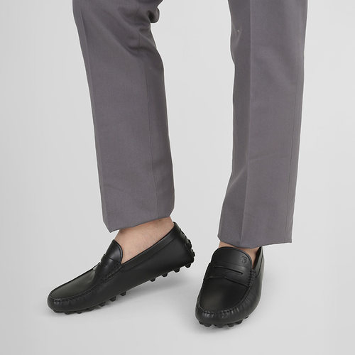 【自营】TOD’S/托德斯男士豆豆鞋乐福鞋皮鞋单鞋XXM52K00640BL0 - 图1
