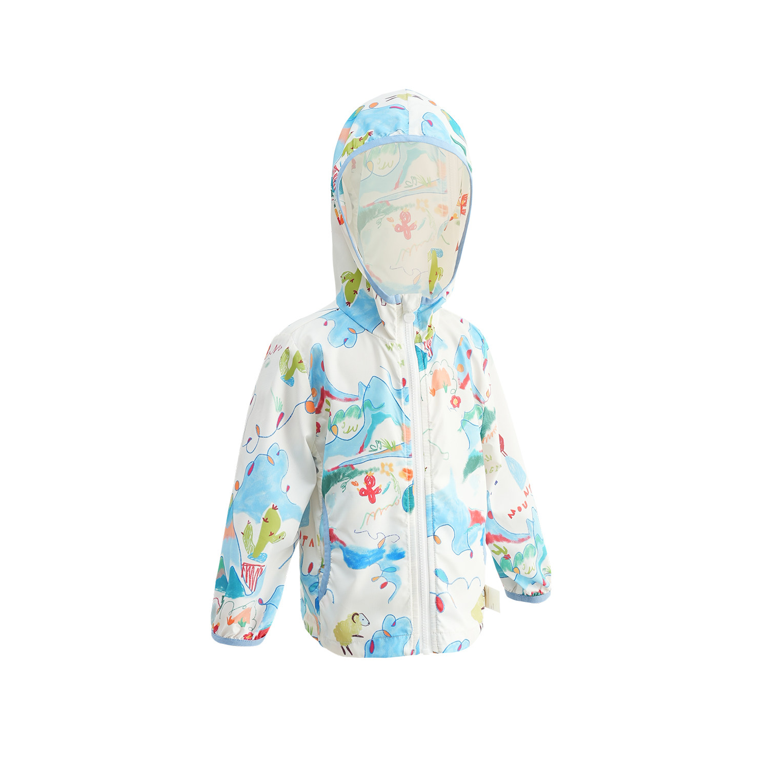 【UPF50+】whitewheat儿童2025夏季新款外套男女童凉感满印防晒衣,淘宝优惠券,粉丝福利购,淘宝优惠卷