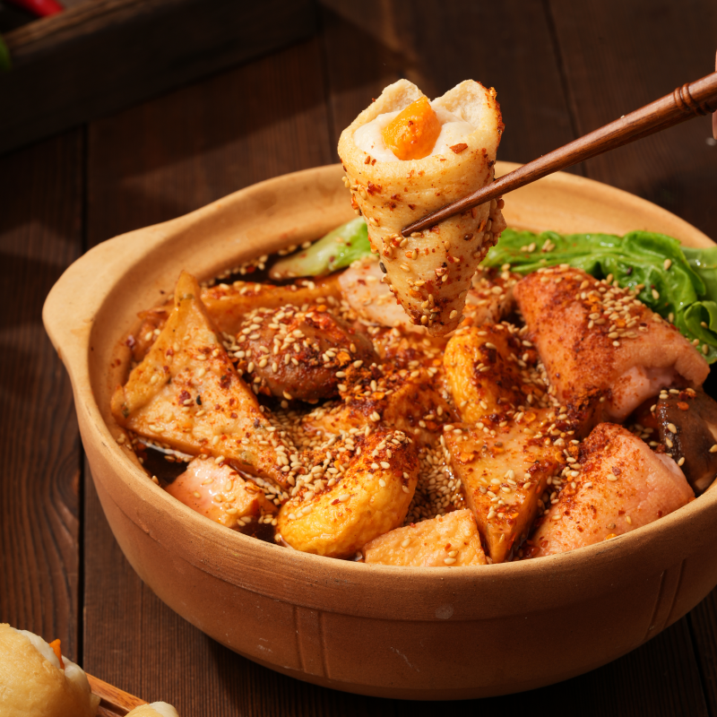 永圆手卷鱼籽福袋包鱼丸关东煮麻辣烫火锅食材小众711同款半成品 - 图1