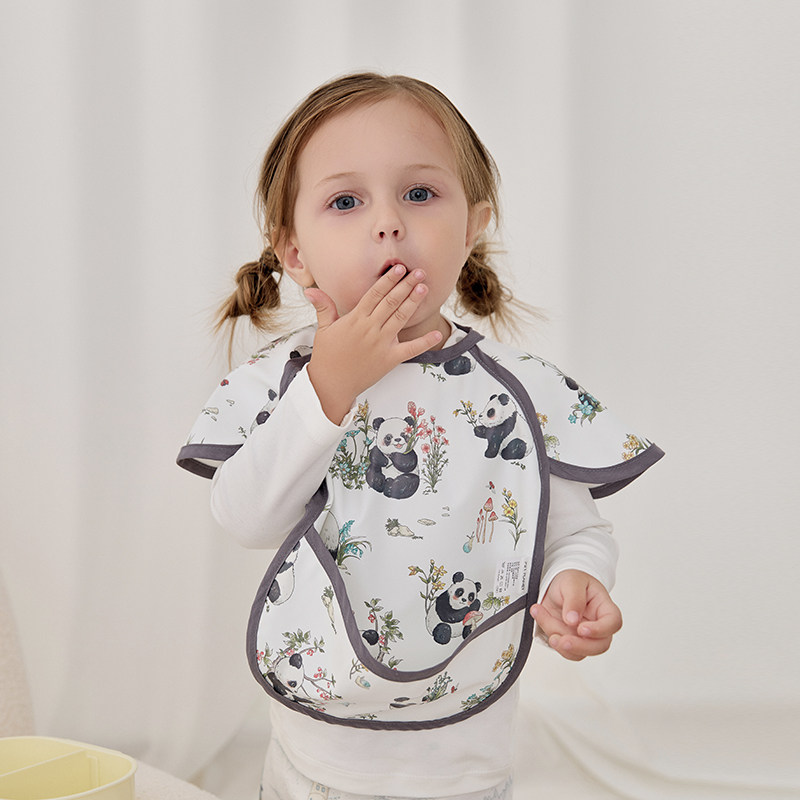 721星球 宝宝吃饭罩衣婴儿围兜儿童四季防水饭兜防油围嘴反穿衣,淘宝优惠券,粉丝福利购,淘宝优惠卷