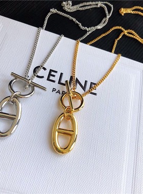 小众高级感猪鼻子项链锁骨链气质