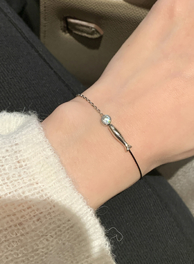 新年轻奢小鱼钻石编织绳手链