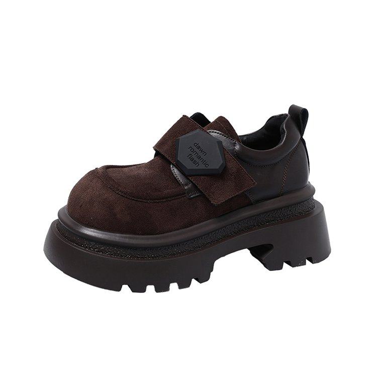 2026春秋季新款深口单鞋圆头单鞋中跟松糕底魔术贴大头休闲女鞋,淘宝优惠券,粉丝福利购,淘宝优惠卷