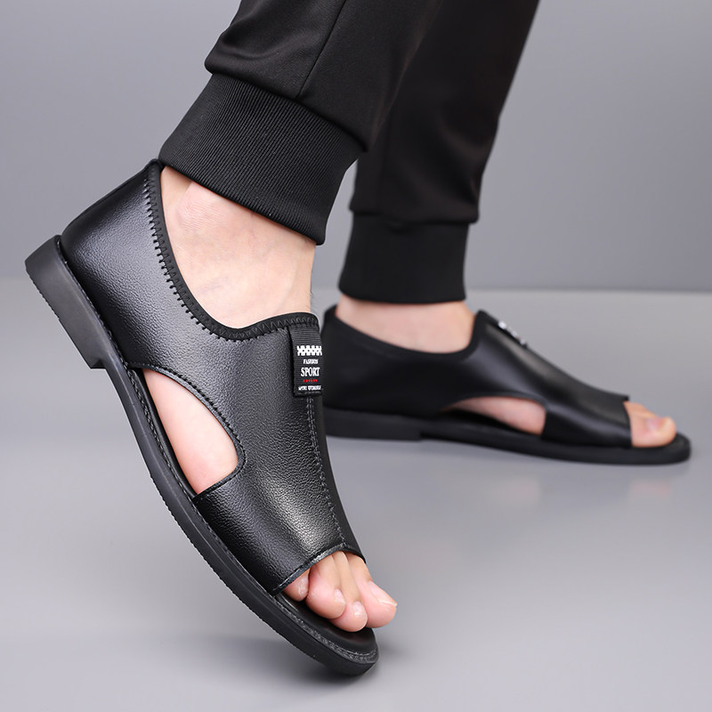 高端男凉鞋夏季新款时尚防滑耐磨凉拖鞋休闲户外百搭两用沙滩鞋男,淘宝优惠券,粉丝福利购,淘宝优惠卷