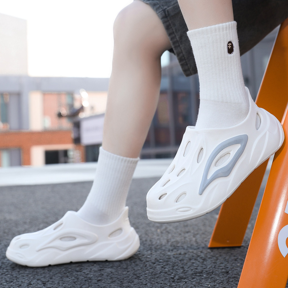 镂空软底凉鞋男鞋夏季新款百搭耐磨防滑外穿透气洞洞鞋运动包头鞋,淘宝优惠券,粉丝福利购,淘宝优惠卷