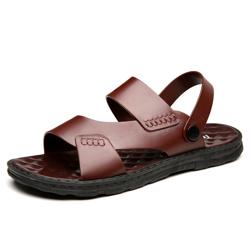 男士透气凉鞋夏季男款防滑软底凉拖鞋休闲韩版开车百搭两用沙滩鞋,淘宝优惠券,粉丝福利购,淘宝优惠卷