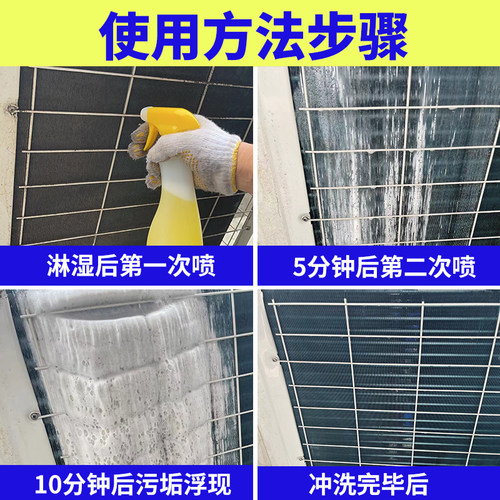 强力涤尘家用空调翅片清洗剂中央空调室外机冷凝器汽车散热网除油 - 图1