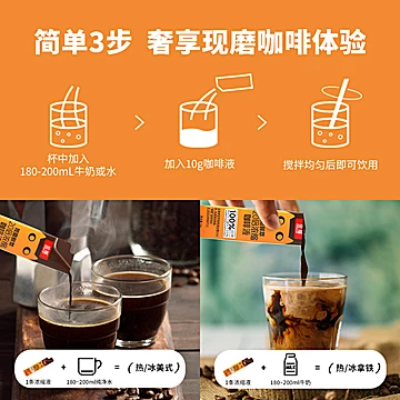 金猫咖啡20倍浓缩黑巧味0糖0脂速溶美式咖啡液[10元优惠券]-寻折猪