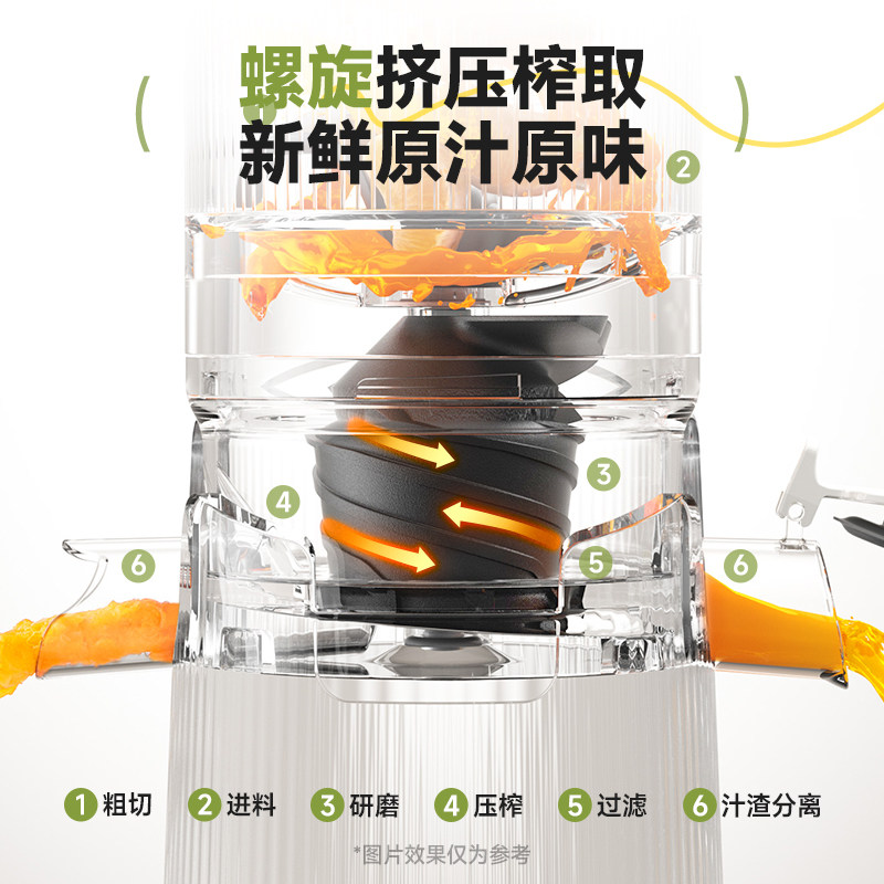 蓝宝YJ02大口径原汁机榨汁机渣汁分离家用全自动榨汁电动榨果汁机