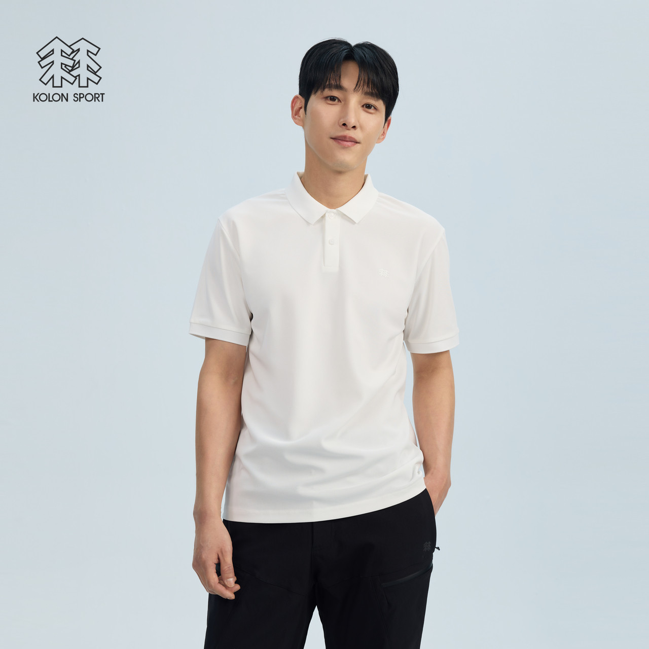 可隆男POLO衫KOLONSPORT户外25夏新款凉感保罗衫短袖T恤韩国正品,淘宝优惠券,粉丝福利购,淘宝优惠卷