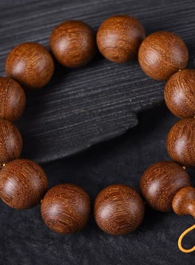 印尼爆满金星小叶紫檀木手串印度老料手链108颗佛念珠男女士文玩