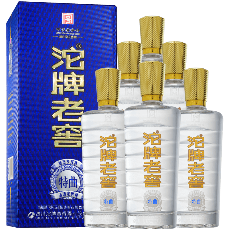 【酒厂直营】沱牌珍品老窖特曲38度500mL*6瓶六粮酿造浓香型白酒 - 图3