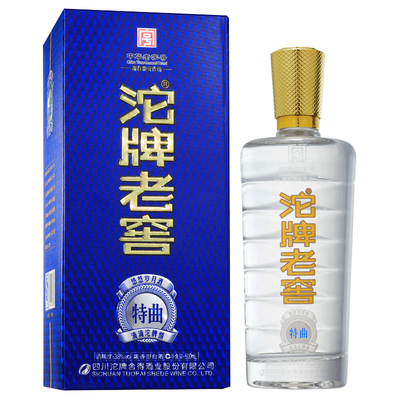 【酒厂直营】沱牌珍品老窖特曲38度500mL*6瓶六粮酿造浓香型白酒 - 图1