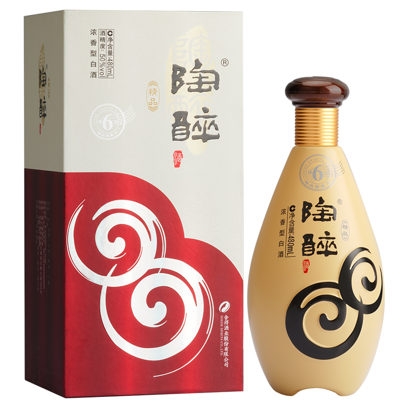 【酒厂直营】沱牌陶醉精品窖藏六浓香50度480ml×6瓶六粮白酒整箱-图2