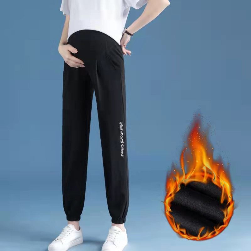 孕妇束脚春秋休闲卫裤灰色打底裤 婷朵娜孕妇打底裤