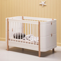 Bélique Newborn Crib Adjustable Height Can Be Stretched Into Children North European Wind Variable High And Low Bed