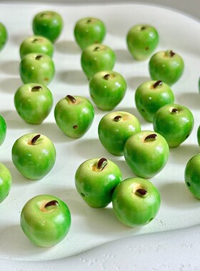 树脂苹果手串绿苹果饰品超可爱高颜值小苹果摆件小苹果配饰DIY