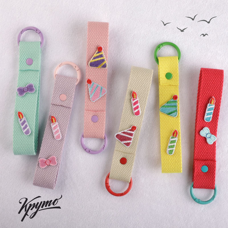 手作马卡龙色帆布挂带烫标可刺绣马卡龙色帆布挂带挂件糖果色背包,淘宝优惠券,粉丝福利购,淘宝优惠卷