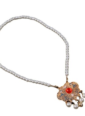 配饰汉服过年复古凤凰喜庆新款明制2025年旗袍如意锁项链日常