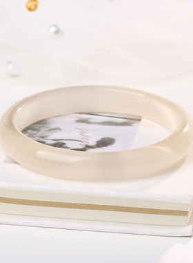 香槟色手镯女玉髓玛瑙冰冰蓝高级感饰手镯冰透玉髓高冰猫眼石女款