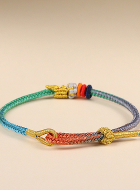 灵隐上岸手绳逢考必过幸运符昌殊七慧手链锦鲤学生情侣礼物男女款