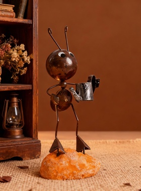 复古金属蚂蚁手工桌面装饰摆件