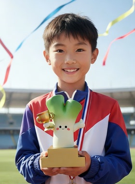 可爱冠军订做摆件儿童幼儿园小朋友定制奖杯公司员工销冠年会礼品